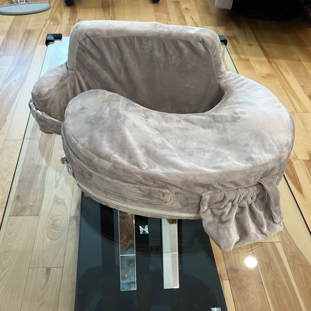Plush Tan Baby Support Seat